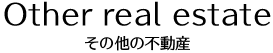 other real estate その他の不動産